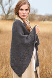 Lana Grossa DREIECKSTUCH MIT AJOURBORTE Slow Wool Lino
