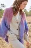 Lana Grossa PONCHOTUCH Merino Lace Aquarell, Silkhair & Cool Wool Lace