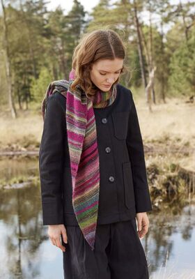 ASYMMETRISCHES TUCH Colorissimo & Ecopuno von Lana Grossa