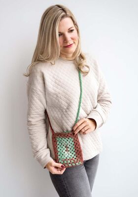 KLEINE HÄKELTASCHE Gomitolo (Christmas Edition Lurex) von Lana Grossa