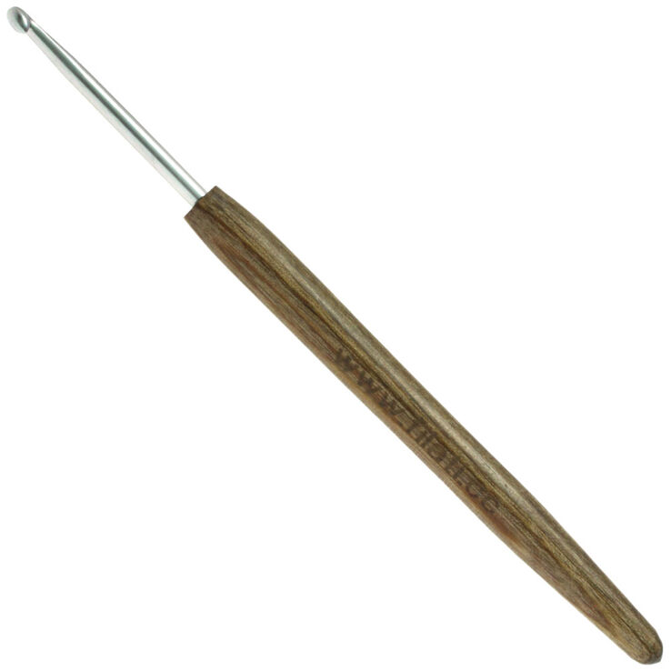 Wollhäkelnadel Alu mit Holzgriff Design-Holz Signal St. 3,5 - von Lana Grossa