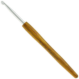 Wollhäkelnadel Alu mit Holzgriff Design-Holz Signal St. 4,5 von Lana Grossa