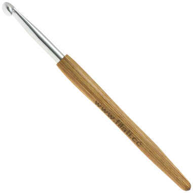 Lana Grossa Wollhäkelnadel Alu mit Holzgriff Design-Holz Signal St. 6,0