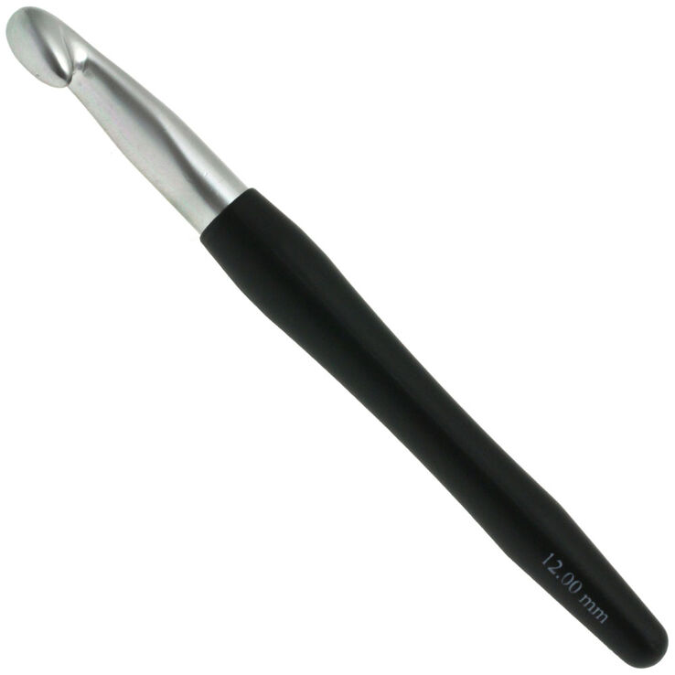 Wollhäkelnadel mit Soft-Griff (Aluminium) St. 12,0 - von Lana Grossa