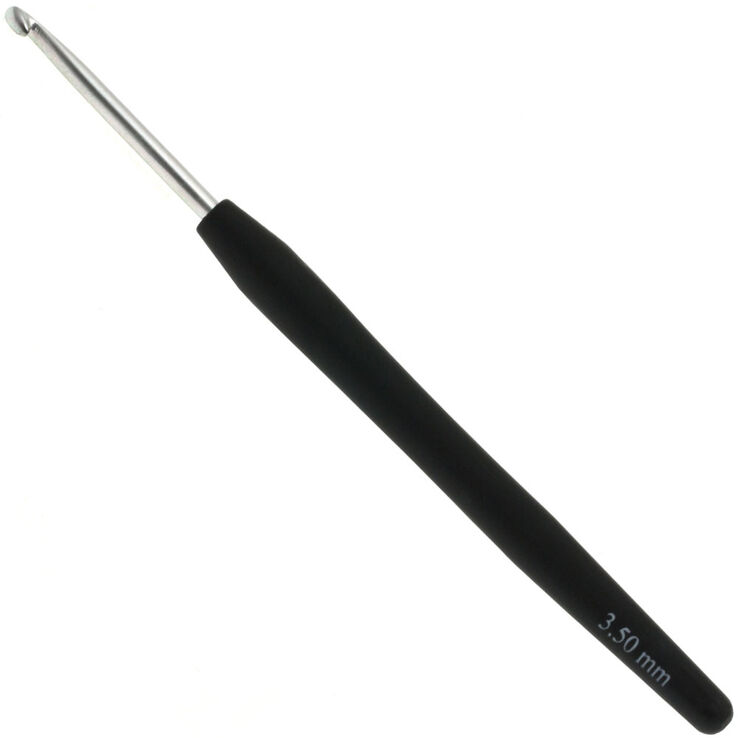Wollhäkelnadel mit Soft-Griff (Aluminium) St. 3,5 - von Lana Grossa