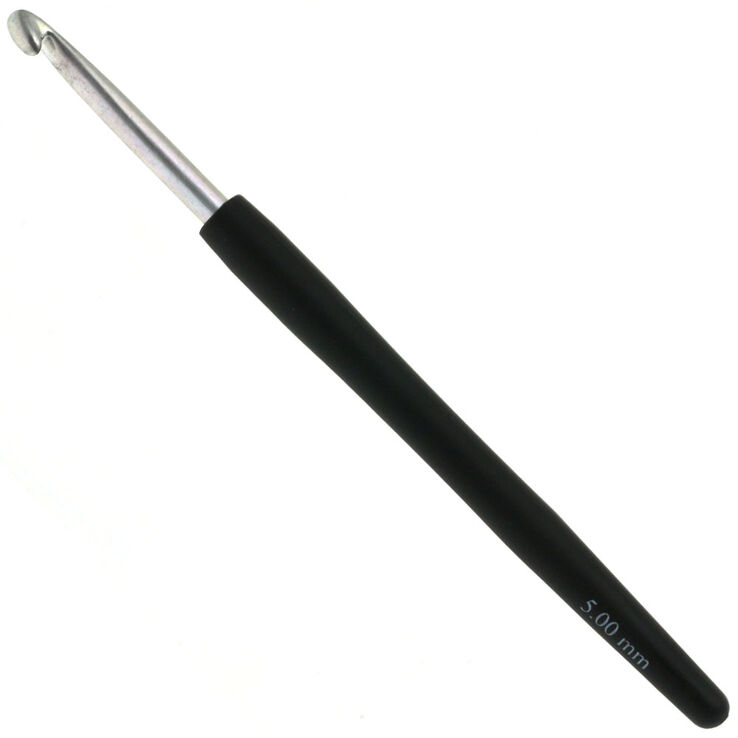 Wollhäkelnadel mit Soft-Griff (Aluminium) St. 5,0 - von Lana Grossa