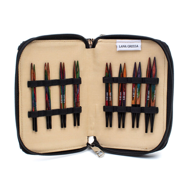 Nadel-Set (kurz) Design Holz - von Lana Grossa
