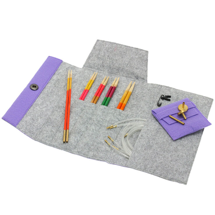  Nadel-Set Ayurveda (Lila) - von Lana Grossa