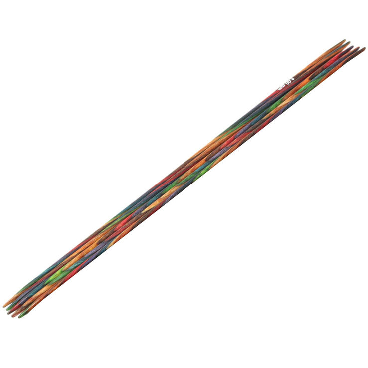 Strumpfstricknadel Design-Holz Multicolor St. 3,0/20cm - von Lana Grossa