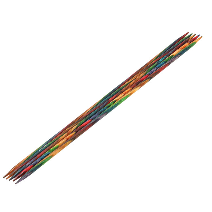 Strumpfstricknadel Design-Holz Color St. 3,75/20cm - von Lana Grossa