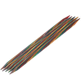 Strumpfstricknadel Design-Holz Multicolor St. 8,0/20cm  von Lana Grossa
