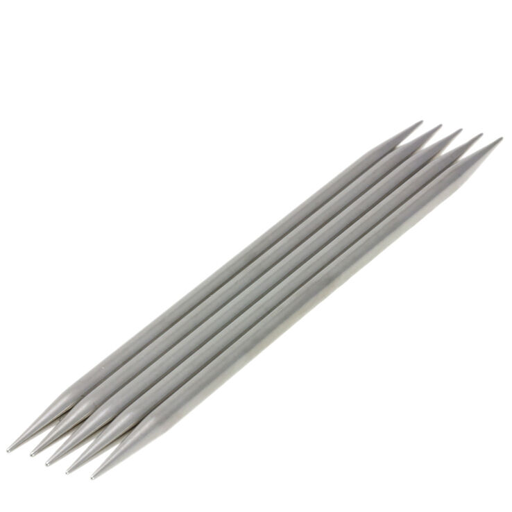 Strumpfstricknadel Edelstahl St. 5,5/15cm - von Lana Grossa