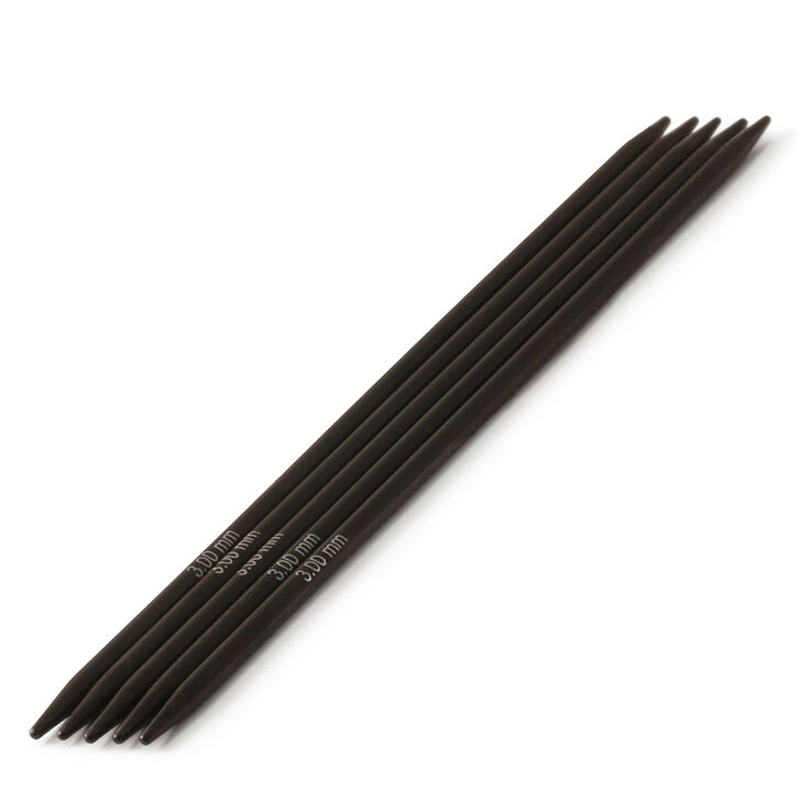 Strumpfstricknadel Nera Ebenholz St. 3,0/15cm - von Lana Grossa