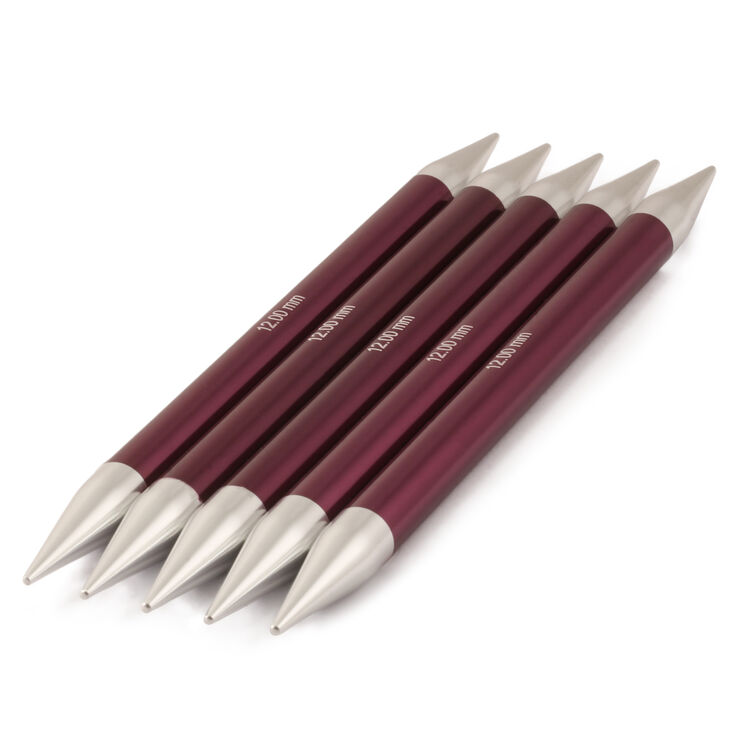 Strumpfstricknadel Aluminium Rainbow St. 12,0/20cm - von Lana Grossa