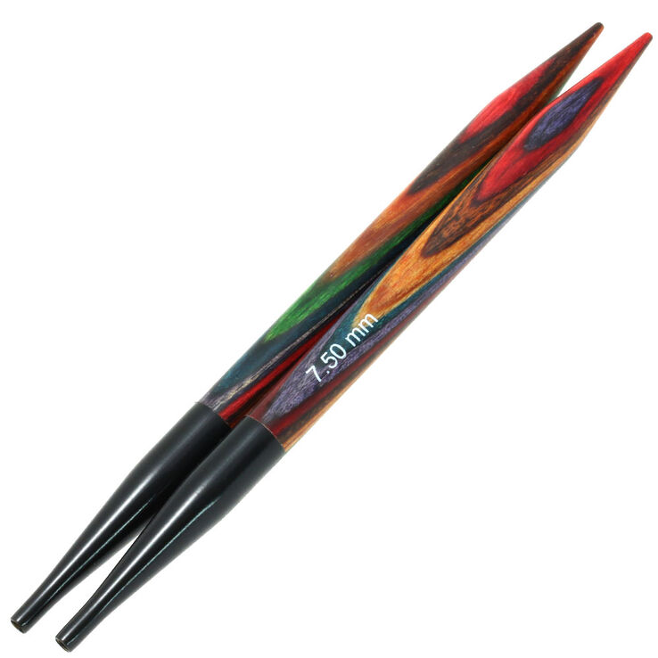 Nadelspitzen Vario Design-Holz Multicolor St. 7,5 - von Lana Grossa