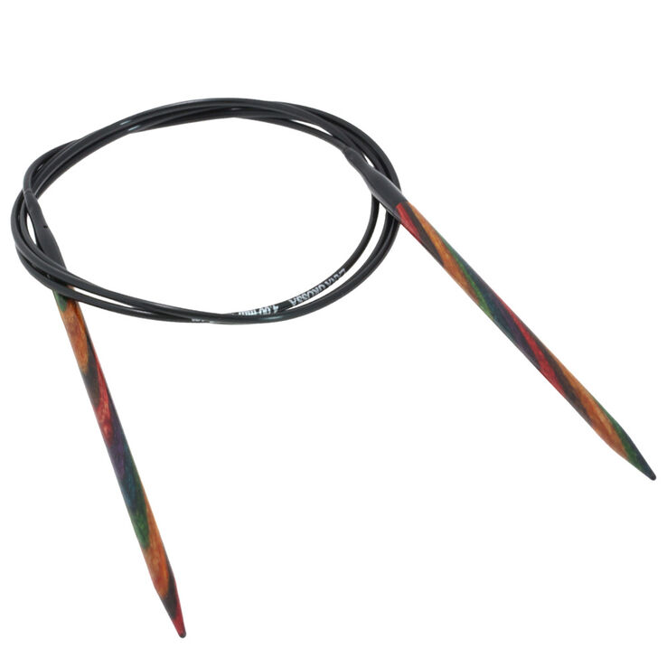 Rundstricknadel Design-Holz Multicolor St. 4,0/100cm - von Lana Grossa