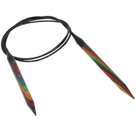 Rundstricknadel Design-Holz Multicolor St. 7,0/100cm  von Lana Grossa