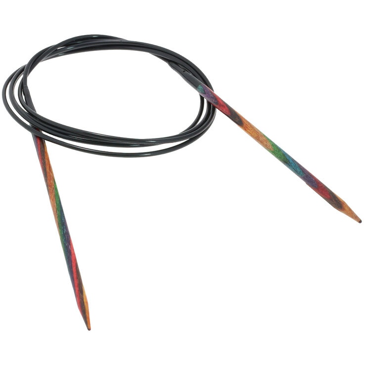Rundstricknadel Design-Holz Multicolor St. 3,75/120cm  - von Lana Grossa