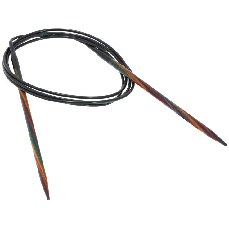 Rundstricknadel Design-Holz Multicolor St. 4,0/120cm - von Lana Grossa