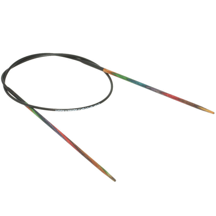 Rundstricknadel Design-Holz Multicolor St. 2,0/40cm - von Lana Grossa
