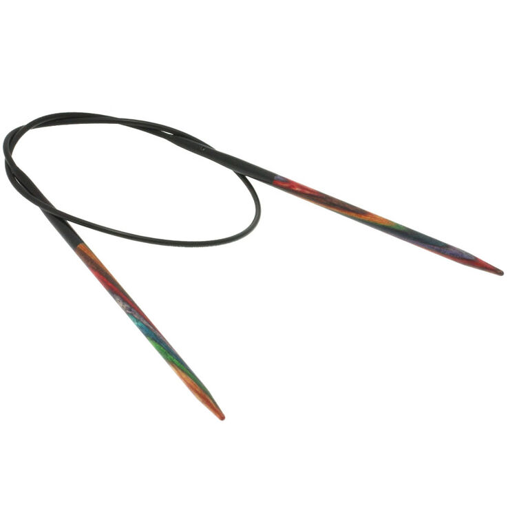 Rundstricknadel Design-Holz Color St. 3,25/40cm - von Lana Grossa