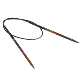 Rundstricknadel Design-Holz Multicolor St. 3,5/40cm von Lana Grossa
