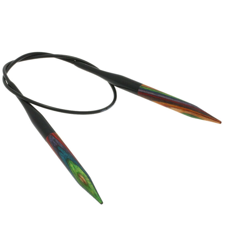 Rundstricknadel Design-Holz Color St. 6,5/40cm - von Lana Grossa