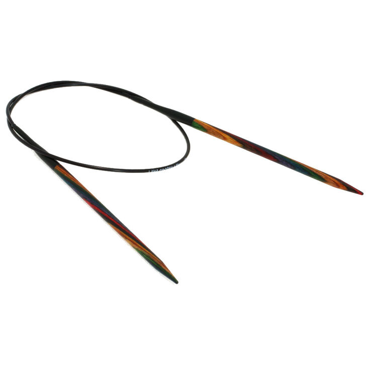 Rundstricknadel Design-Holz Multicolor St. 4,5/60cm - von Lana Grossa