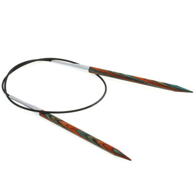 Lana Grossa Rundstricknadel Design-Holz Multicolor St. 5,5/60cm