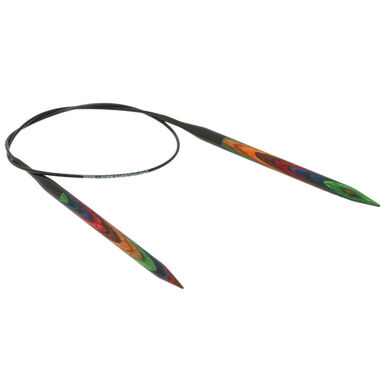 Lana Grossa Rundstricknadel Design-Holz Multicolor St. 6,5/60cm