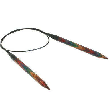 Lana Grossa Rundstricknadel Design-Holz Multicolor St. 8,0/60cm