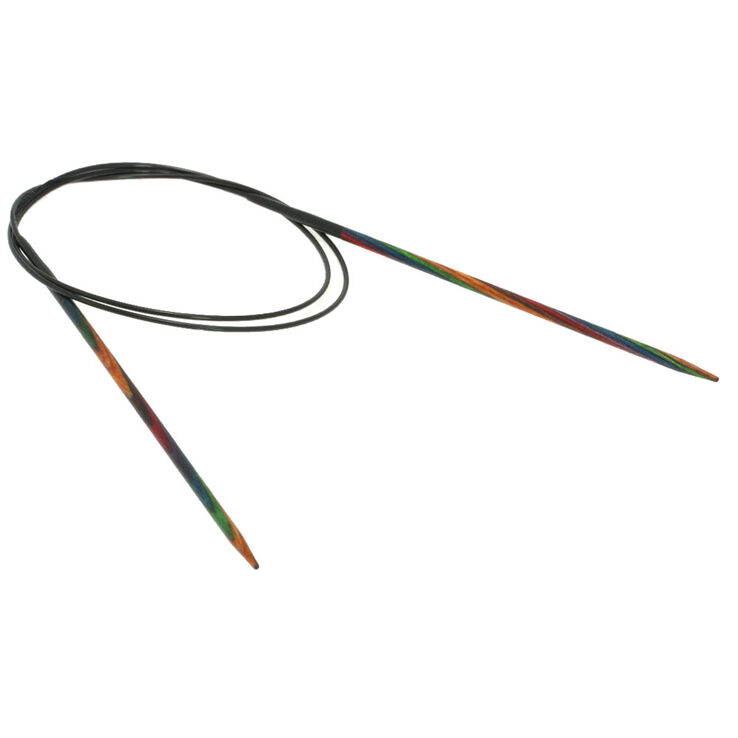 Rundstricknadel Design-Holz Multicolor St. 3,25/80cm - von Lana Grossa