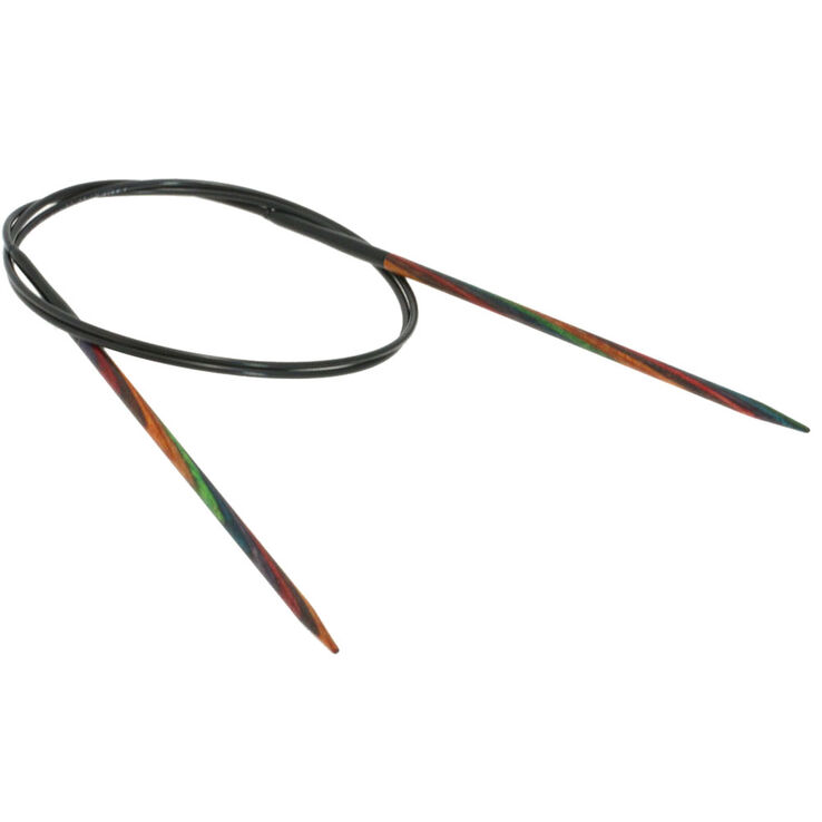 Rundstricknadel Design-Holz Multicolor St. 3,75/80cm - von Lana Grossa