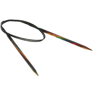 Lana Grossa Rundstricknadel Design-Holz Multicolor St. 5,0/80cm