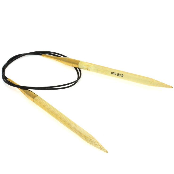 Rundstricknadel Bambus St. 8,0/80cm - von Lana Grossa