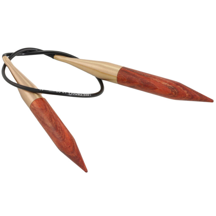 Rundstricknadel Design-Holz Signal St. 10,0/40cm  - von Lana Grossa