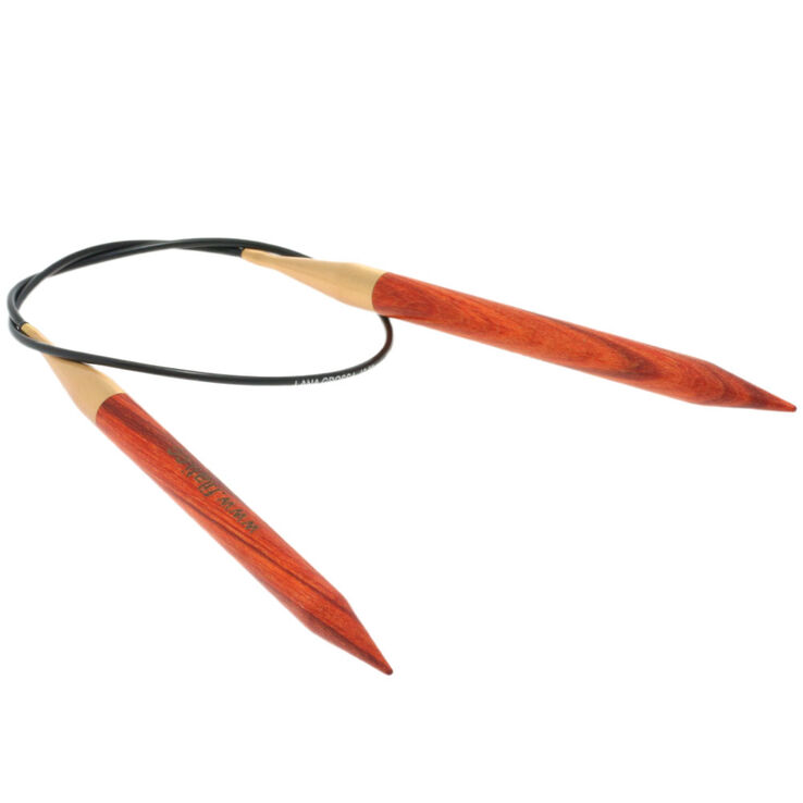 Rundstricknadel Design-Holz Signal St. 10,0/60cm - von Lana Grossa