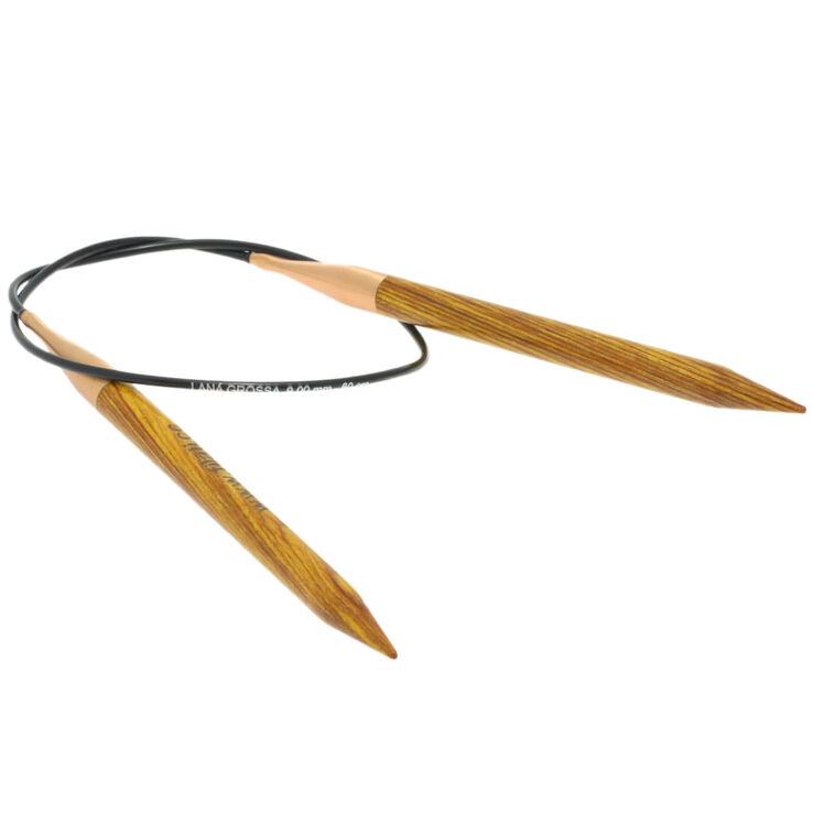 Rundstricknadel Design-Holz Signal St. 9,0/60cm - von Lana Grossa