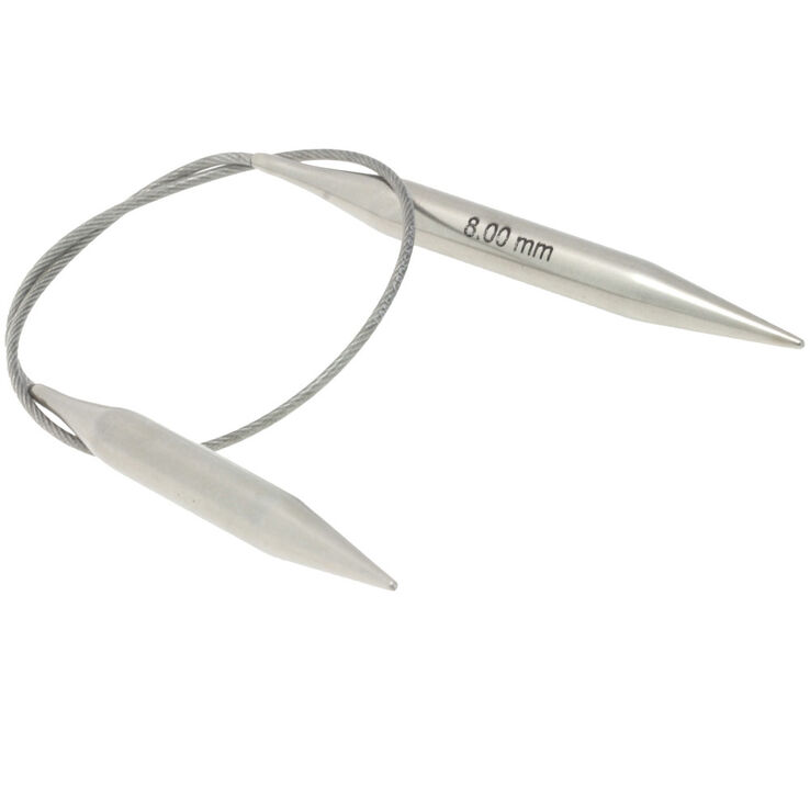 Rundstricknadel Edelstahl St. 8,0/40cm - von Lana Grossa
