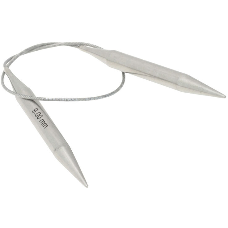 Rundstricknadel Edelstahl St. 9,0/40cm - von Lana Grossa