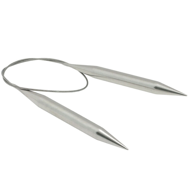 Rundstricknadel Edelstahl St. 12,0/60cm  - von Lana Grossa