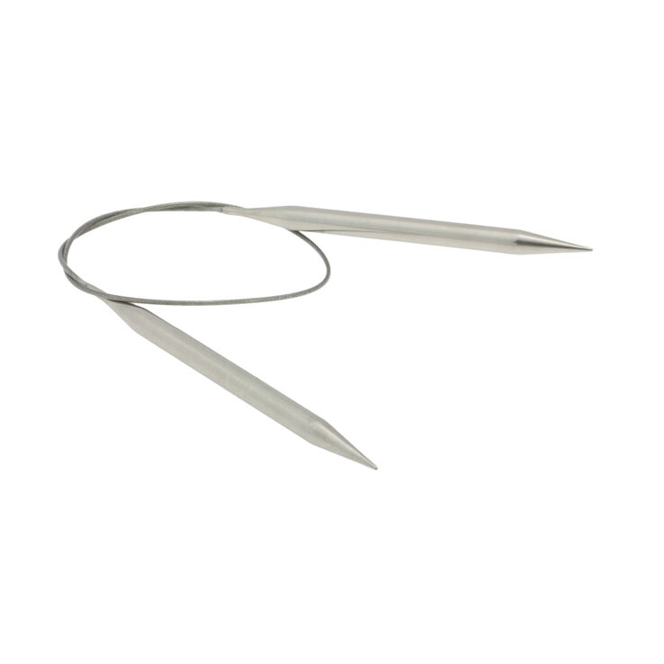 Rundstricknadel Edelstahl St. 8,0/60cm - von Lana Grossa