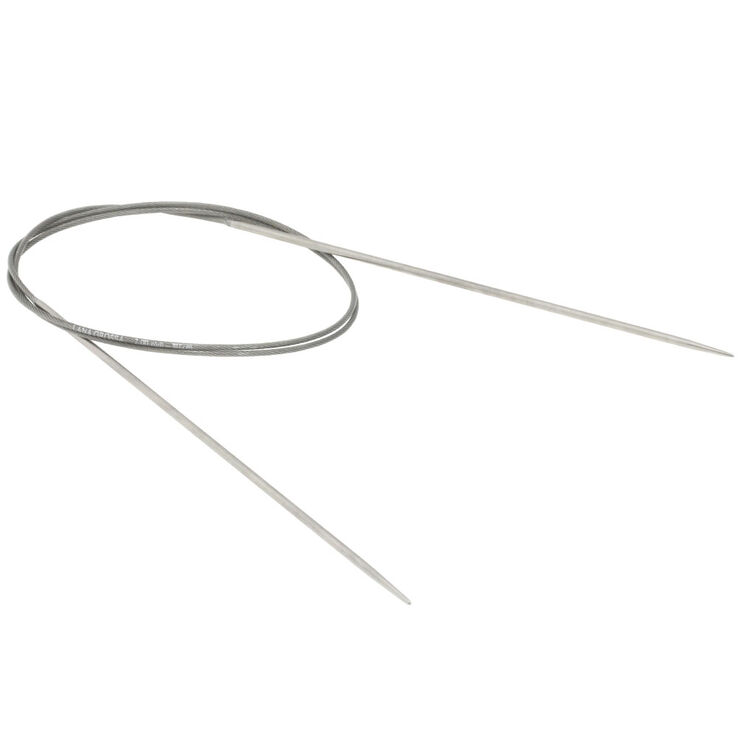 Rundstricknadel Edelstahl St. 2,0/80cm - von Lana Grossa