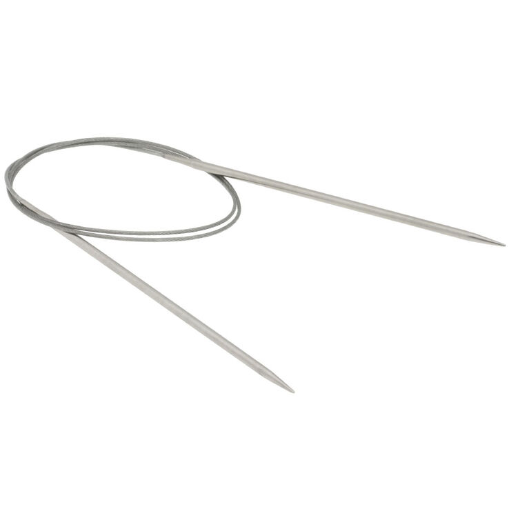 Rundstricknadel Edelstahl St. 3,0/80cm  - von Lana Grossa