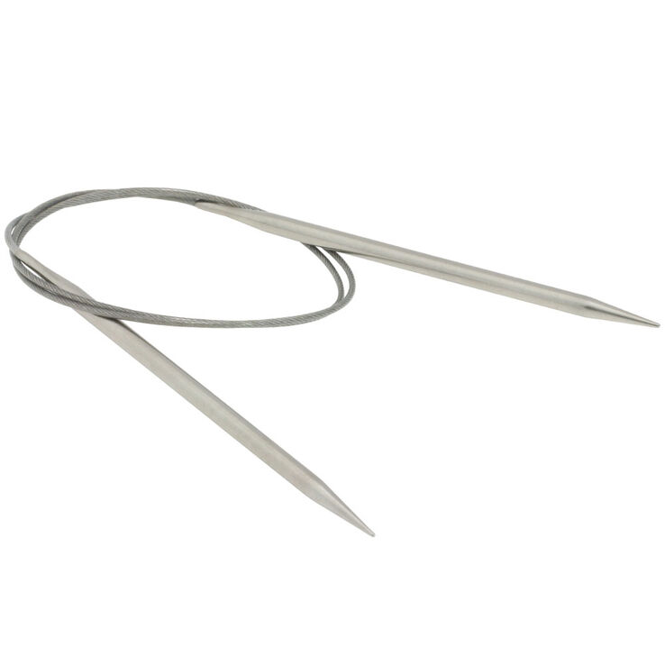 Rundstricknadel Edelstahl St. 5,0/80cm - von Lana Grossa