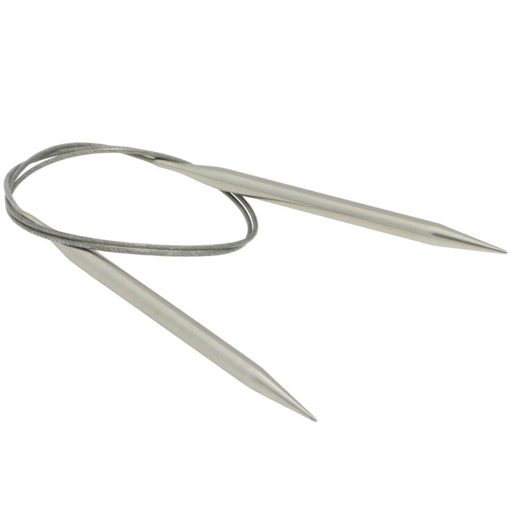 Rundstricknadel Edelstahl St. 7,0/80cm - von Lana Grossa