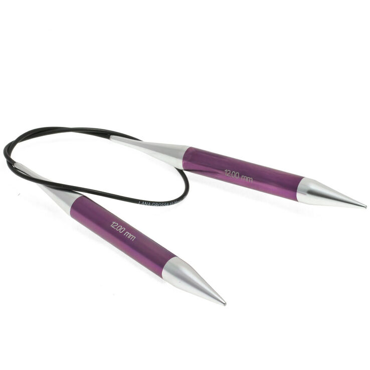 Rundstricknadel Aluminium Rainbow St. 12,0/60cm - von Lana Grossa