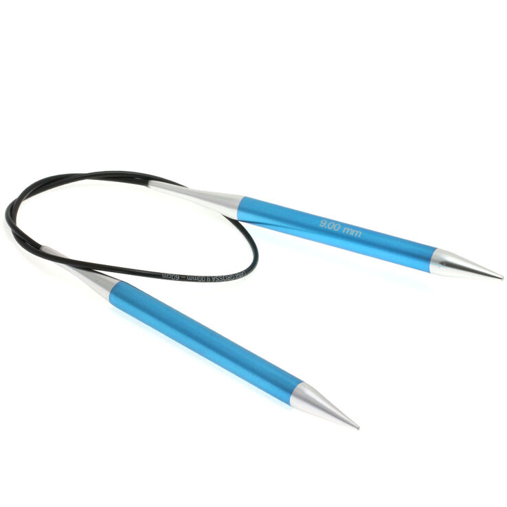 Rundstricknadel Aluminium Rainbow St. 9,0/60cm - von Lana Grossa