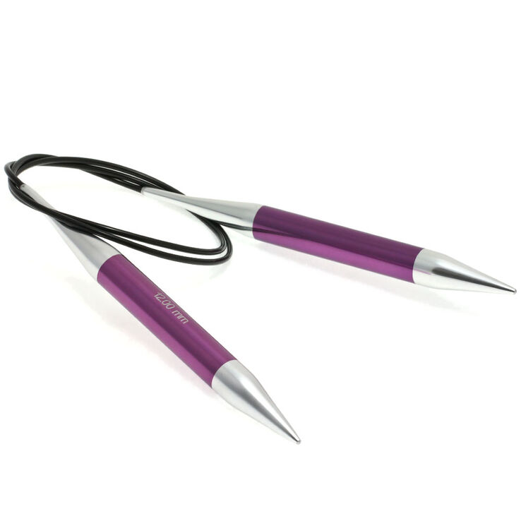 Rundstricknadel Aluminium Rainbow St. 12,0/80cm - von Lana Grossa