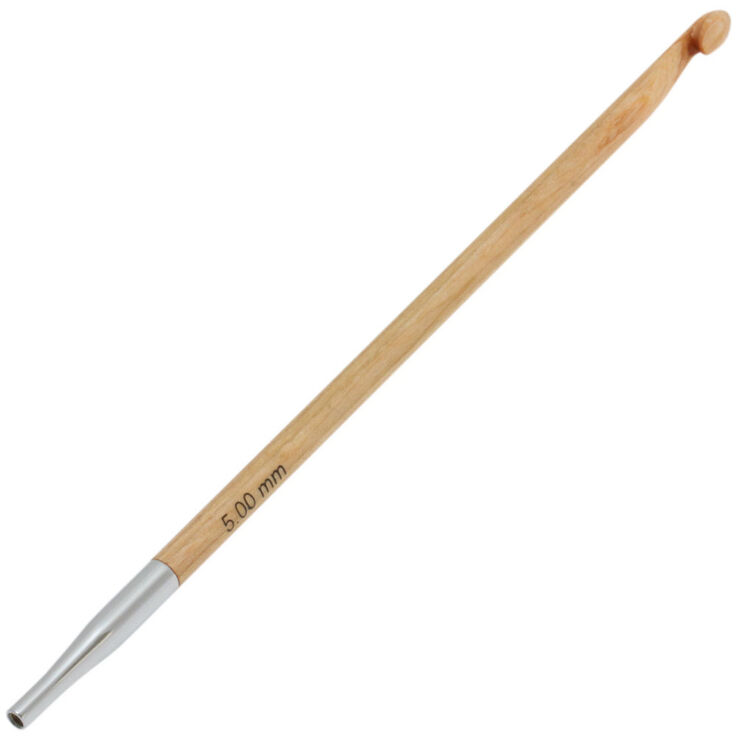 Tunesische Häkelnadel Design-Holz St. 5,0 - von Lana Grossa